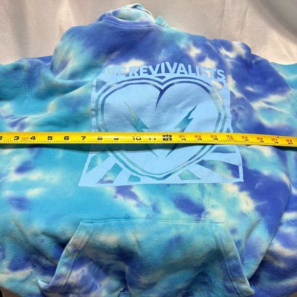 Revivalists blue tie-dye pullover hoodie - Picture 5 of 10